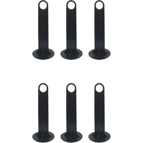 6 PCS Football Training Cones Holders Plastic Mark Disks Shelf Black Soccer Cone Stand for Storing Soccer Disc Cones