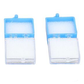 20 Pieces Dental Crowns Boxes with Foam, Plastic Dental Bridge Boxes, Storage Case for Dental Crowns and Dental Veneers for Dental Laboratory and Clinic