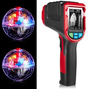 3 Pcs Ghost Hunting Equipment Kit Include Thermal Camera NF-521 and 2 LED Ghost Hunting Cat Ball Ghost Investigation Paranormal Equipment for Home and Office Inspections