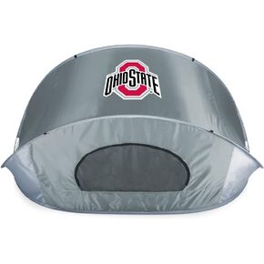 PICNIC TIME NCAA Ohio State Buckeyes Manta Portable Beach Tent - Pop Up Tent - Beach Sun Shelter Pop Up