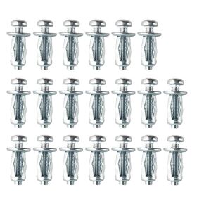 20PCS Hollow Metal Cavity Fixing Hollow Wall Anchors for Drywall Hollow Wall Anchors(M8*30mm)