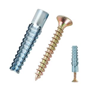 100 Pcs Drywall Anchors (Screws No Included), Expansion Pipe for Hollow Walls Tile,Cement Bolt Expansion Tube,Fixing Stripped Screw Holes(M8*32)