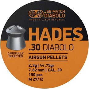 JSB Match Diabolo Hades.30 Cal, 44.75gr, Hollowpoint, 150 ct