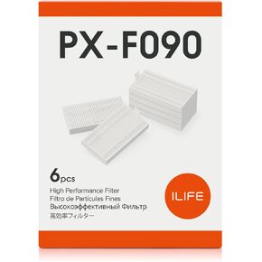 ILIFE Replacement Filters for V9/ V9 Pro, 6 Pack Included, PX-F090