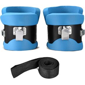 Anti Gravity Inversion Hang Up Boots Inversion Boots Gravity Compression Relief Exercise Recovery with 2 Meter high Intensity Band (Blue)