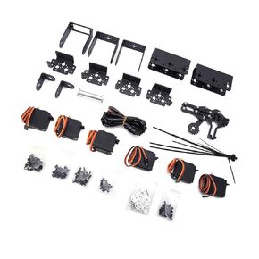 Robot Mechanical Arm, 6DOF Robot Mechanical Arm Clamp Claw Kit Manipulator Industrial Robot Parts with Metal Gear for College Teaching, IDY, Tools