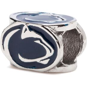 Penn State Beads for Charm Bracelets - Penn State Nittany Lion Charm - Hypoallergenic Stainless Steel Charms - Penn State Jewelry for Women