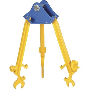 Vestil PDL-800-M Steel Multi-Purpose Overhead Drum Lifter 14-3/4 In. x 14-3/4 In. x 19 In. 800 Lb. Capacity Blue and Yellow