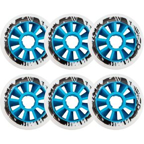 6 Pack 90mm/3.5inch Inline Skate Wheels, 85A Roller Skate Wheels for Roller Blade Wheel Replacement, for Outdoor Speed Skating