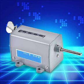 Turn Counter Rotation Counter 75 I 5 Digits Display Mechanical Resettable Rotary Revolution Counter
