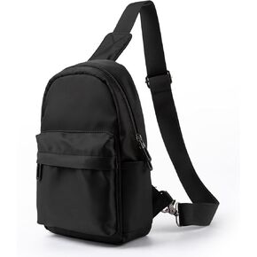 Sling Bag for Men Crossbody Side Bag Man Sling Backpack Waterproof Black for Hiking Travel