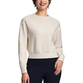 Modal Soft Cropped Sweatshirts for Women Long Sleeve Crew Neck Pullover Crop Top in Kuwait
