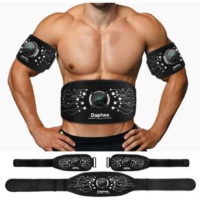 ABS Stimulator, Effective Muscle Stimulator for Abdomen, Ab Stimulator Muscle Toner, Abdominal Toning Belt, Ab Machine Fitness Equipment for Men and Women