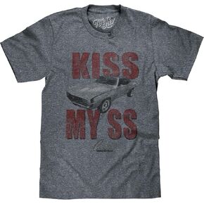 Tee Luv Men's Chevy Camaro T-Shirt - Kiss My SS Chevrolet Graphic Car Shirt