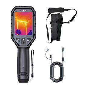 F2VW Thermal Camera 256x192 IR Resolution Dual-Camera Thermal Imaging Camera,W-Fi,2MP Visual Camera,Super Resolution Image Enhance,3.2" Screen Thermal Imager with 16 GB Storage,Carrying Case