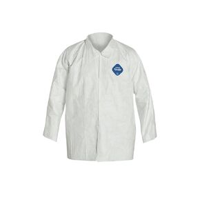 DuPont - TY303SWHLG005000 Tyvek 400 TY303S Disposable Shirt with Open Cuff, White, Large (Pack of 50)