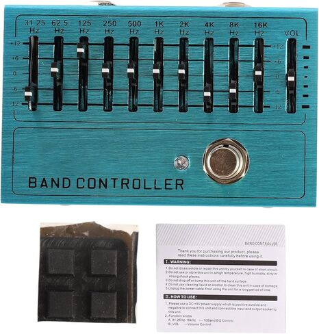 10 Bands Equalizer Pedal EQ Pedal Instrument Band Controller Independent Output Volume Adjustment Preamplifier for Music Lovers in Saudi Arabia