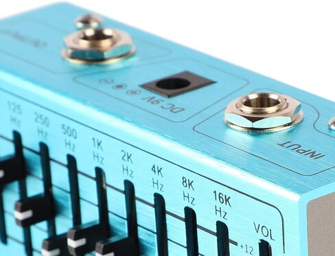 10 Bands Equalizer Pedal EQ Pedal Instrument Band Controller Independent Output Volume Adjustment Preamplifier for Music Lovers in Saudi Arabia