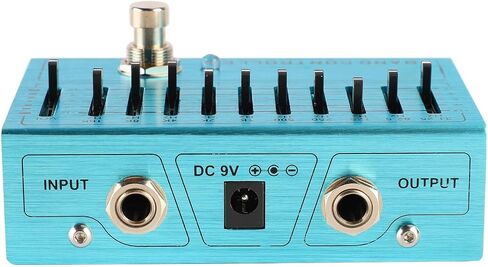 10 Bands Equalizer Pedal EQ Pedal Instrument Band Controller Independent Output Volume Adjustment Preamplifier for Music Lovers in Saudi Arabia