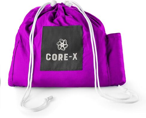 Core X - Heavy Duty & UV Protected Fabric Aerial Yoga Swing Workout Equipment for Strength & Balance - Home Gym Yoga Swing Set with Extra Long Daisy Chains for the Outdoors in Saudi Arabia