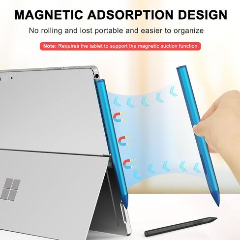 Stylus Pen for Microsoft Surface Pro 9/X/8/7/6/5/4/3,Surface Go/Go2/Go3,Book4/3/2,Surface Laptop/Studio (Black) in Saudi Arabia