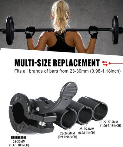 Barbell Clips 1 inch I Multi-Size Barbell Collar I 1 inch Adjustable Barbell ClampsIQuick Release Weight Clips Pair of Locking for Barbell Bar in Saudi Arabia