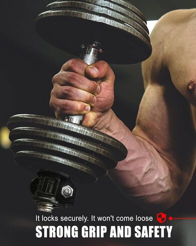 Barbell Clips 1 inch I Multi-Size Barbell Collar I 1 inch Adjustable Barbell ClampsIQuick Release Weight Clips Pair of Locking for Barbell Bar in Saudi Arabia