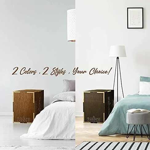 صندوق Plyo الخشبي من Yes4All - عتيق - إسبرسو - 16 × 14 × 12 + حزام حلقة المقاومة in Kuwait