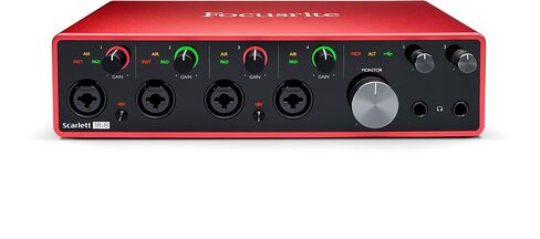 Focusrite Scarlett 16i16 4th Gen USB Audio Interface, for Songwriting, Music Production, Recording, and Podcasting — High-Fidelity, Studio Quality Recording, and All the Software You Need to Record in Saudi Arabia