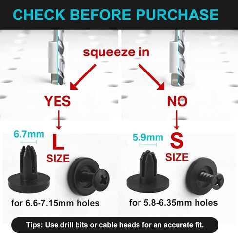 G.CORE Pegboard Peg Hooks Accessories - 40 Set Pegs with Inserts and Screw Fit 1/4 Pegboards Multi-Functional for Hanging and Mounting - Utility Tool Hanger Organizers (Small Size) in Kuwait
