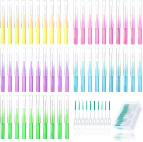 250 قطعة من فرشاة تقويم الأسنان من WLLHYF، فرشاة تنظيف بين الأسنان للاستعمال مرة واحدة، رأس ناعم لتنظيف الأسنان، أداة تنظيف الأسنان، أداة تنظيف الأسنان لتنظيف الأسنان in Kuwait