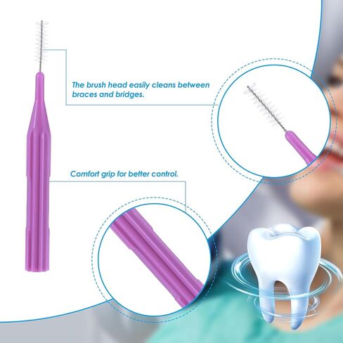 250 قطعة من فرشاة تقويم الأسنان من WLLHYF، فرشاة تنظيف بين الأسنان للاستعمال مرة واحدة، رأس ناعم لتنظيف الأسنان، أداة تنظيف الأسنان، أداة تنظيف الأسنان لتنظيف الأسنان in Kuwait