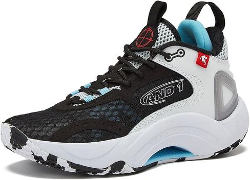 AND1 Girls & Boys Basketball Shoes, Boys High Top Sneakers, Size Little Kid 1 to Big Kid 7 - Cool Basketball Shoes for Kids and Youth in Saudi Arabia