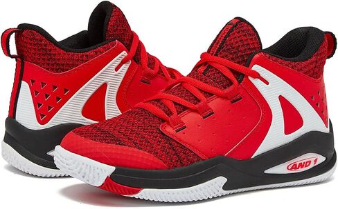 AND1 Girls & Boys Basketball Shoes, Boys High Top Sneakers, Size Little Kid 1 to Big Kid 7 - Cool Basketball Shoes for Kids and Youth in Saudi Arabia