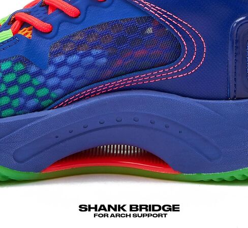 AND1 Girls & Boys Basketball Shoes, Boys High Top Sneakers, Size Little Kid 1 to Big Kid 7 - Cool Basketball Shoes for Kids and Youth in Saudi Arabia