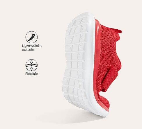 LUCKY STEP Boys Girls Tennis Shoes Kids Unisex Walking Running School Athletic Hook and Loops Strap Breathable for Toddler/Little Kid/Big Kid in Kuwait