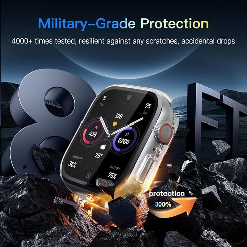 Wepro Case for Apple Watch Screen Protector 44mm SE 3 SE 2nd Series 6 5 4 in Kuwait