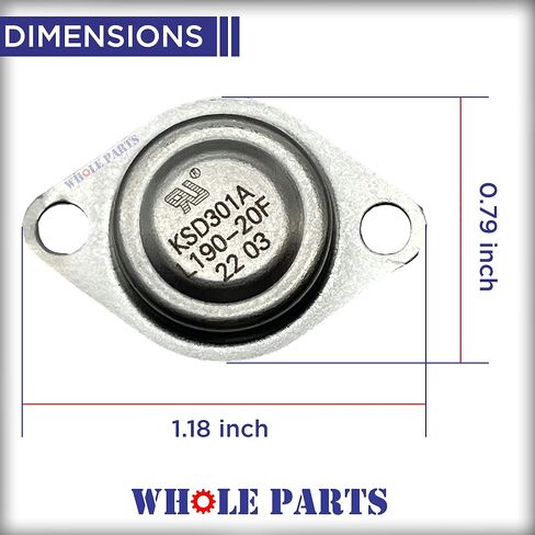 الأجزاء الكاملة لمفتاح الحد من درجة الحرارة العالية للفرن رقم 31091 - بديل ومتوافق مع بعض أفران Dometic وAtwood وMC وHydroFlame - ضمان لمدة عامين in Kuwait