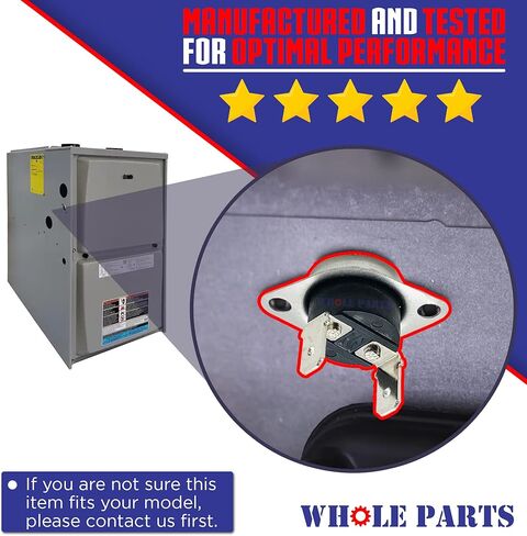 الأجزاء الكاملة لمفتاح الحد من درجة الحرارة العالية للفرن رقم 31091 - بديل ومتوافق مع بعض أفران Dometic وAtwood وMC وHydroFlame - ضمان لمدة عامين in Kuwait