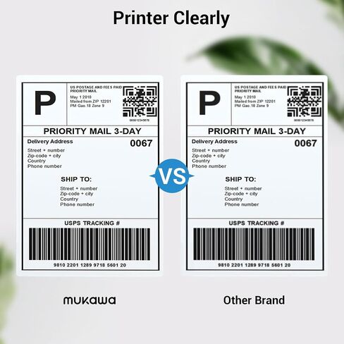 4x6 Thermal Labels, 2 Roll, Direct Thermal Stickers with Perforated, 220 Labels/Roll, Compatible with Rollo, Jadens, Zebra, Datamax, Fargo, Sato, Eltron Desktop Thermal Printer in Saudi Arabia