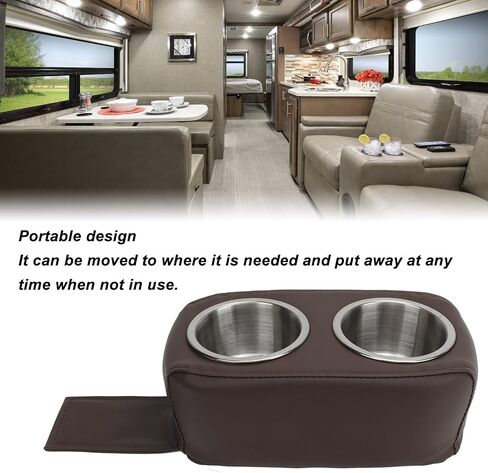 Pissente Pontoon Cup Holder, Marine Cup Holder with Double Stainless Steel Cup Holder Portable Drink Bottle Holder Boat Cup Holders for RV Yachet Car Pontoons Cruisers Fishing Boats in Saudi Arabia