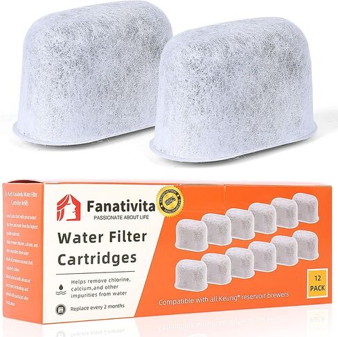 Keurig Filter Replacement by Fanativita, 6 Pack Water Filter Cartridges | Fits All Keurig Coffee Makers, NSF-Certified, Better Tasting Coffee, 1-Year Supply in Kuwait