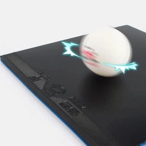 729 Cross Red/Black Table Tennis Rubber 2.2mm Sponge, Tacky Pimples-in Ping Pong Training Rubber with ITTF Approved, Ping Pong Accessories Paddle Replacement Rubber in Kuwait