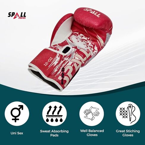 قفازات الملاكمة للرجال والنساء - قفازات الملاكمة للتدريب الاحترافي - الملاكمة التايلاندية MMA، قفازات الملاكمة الجلدية للتمرين على الحقائب الثقيلة in Kuwait