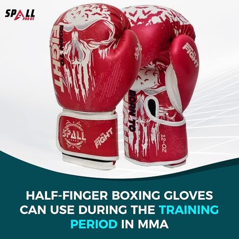 قفازات الملاكمة للرجال والنساء - قفازات الملاكمة للتدريب الاحترافي - الملاكمة التايلاندية MMA، قفازات الملاكمة الجلدية للتمرين على الحقائب الثقيلة in Kuwait