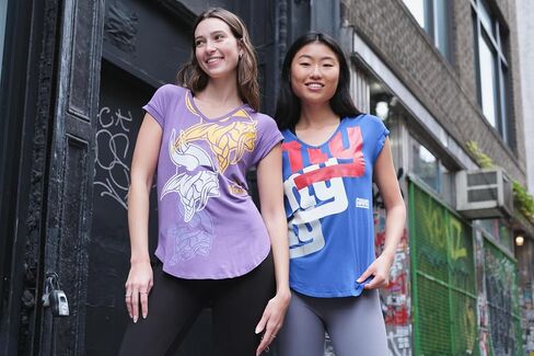 Ultra Game Women’s NFL Official Super Soft Modal Vintage V-Neck T-Shirt in Kuwait