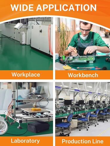 23.7" x 118" Rubber ESD Soldering Mat Roll, Anti-Static High Temp Resistant Grounding Desk Mat for Circuit Repair, Phone, PC, Tablet in Saudi Arabia