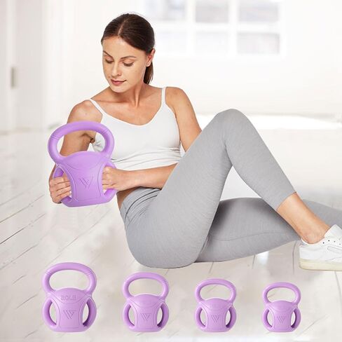 RUNWE 3 Handle Kettlebells Weight - Weight for Women Options 5, 10, 15 and 20 LB for Russian Twists AB Exercise, Weightlifting and Core Fitness Exercise Home Gym [Single in Sold] in Saudi Arabia