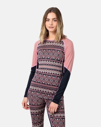 Kari Traa Malia Long Sleeve Women's Base Layer Top - Merino Wool and Tencel Blend Shirt in Saudi Arabia