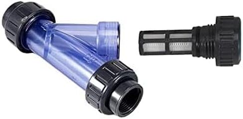 TOMEX 2'' Y-Strainer, Clear UPVC Sediment Y-Strainer, True Union Y-Strainer, 20 Mesh, NPT Female [NPT 2 Inch] in Saudi Arabia